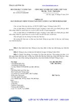 Thông tư số: 23 2014 TT-BGDĐT quy định về đào tạo chất lượng cao trình độ đại học năm 2014.