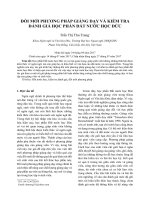 DSpace at VNU: Đổi mới phương pháp giảng dạy và kiểm tra đánh giá học phần Đất nước học Đức