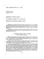 DSpace at VNU: Hệ số suy giảm Gamma tự nhiên 1.46 MeV và lý thuyết tính sơ cấp buồng phông thấp