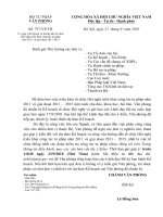 Góp ý Kế hoạch và hướng dẫn tổ chức Hội nghị triển khai công tác tư pháp năm 2011 và giai đoạn 2011-2015 cv lay y kien