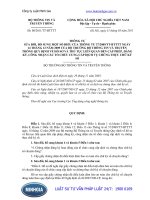 Thông tư 08 2011 TT-BTTTT Sửa đổi, bổ sung một số điều của Thông tư số 37 2009 TT-BTTTT ngày 14 12 2009 của Bộ trưởng Bộ Thông tin và Truyền thông
