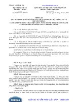 Thông tư số: 13 2014 TT-BTTTT quy định mối quan hệ giữa Thanh tra Bộ Thông tin và Truyền thông, Cơ quan thanh tra chuyên ngành và Thanh tra Sở năm 2014.