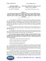 Thông tư 22 2011 TT-BNNPTNT Sửa đổi, bổ sung một số điều của Thông tư 14 2010 TT-BNNPTNT ngày 19 tháng 3 năm 2010