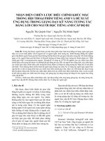 DSpace at VNU: Nhận diên chiến lược điều chỉnh khúc mắc trong hội thoại phim tiếng Anh và đề xuất ứng dụng trong giảng dạy kỹ năng tương tác bằng lời cho người học tiếng Anh cấp độ B2