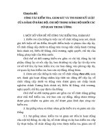 chuyên đề về công tác kiểm tra, giám sát và thi hành kỷ luật đảng ở chi bộ, đảng bộ cơ sở trong đảng bộ khối các cơ quan trung ương