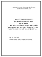 skkn bồi dưỡng giáo viên