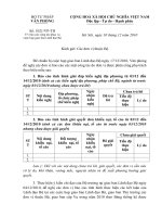 Báo cáo công tác phục vụ cuộc họp giao ban Lãnh đạo Bộ