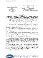 Thông tư 20 2012 TT-BLĐTBXH sửa đổi một số điều của Thông tư số 25 2011 TT-BLĐTBXH ngày 26 9 2011 của Bộ Lao động - Thương binh và Xã hội