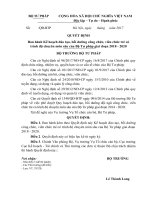 Góp ý Kế hoạch đào tạo, bồi dưỡng đội ngũ CCVC trẻ có trình độ chuyên môn sâu của BTP (2018-2020) Du thao QĐ bhanh KH