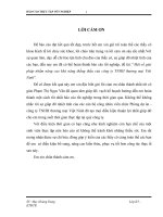 Mẫu báo cáo thực tập tốt nghiệp đề tài: “Một số giải pháp nhằm nâng cao khả năng thắng thầu của công ty TNHH thương mại Việt Ninh”