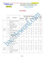 Đề thi thử THPT 2018 môn Toán Trường THPT Đội Cấn Vĩnh Phúc Lần 1 File word Có ma trận Có lời giải chi tiết