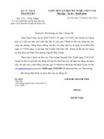 CV lay y kien cac dvi doi voi BC PCTN phuc vu ky hop thu 8 cua QH