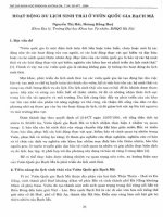 DSpace at VNU: Hoạt động du lịch sinh thái ở Vườn Quốc Gia Bạch Mã