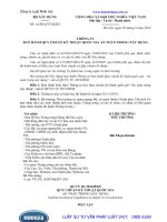 Thông tư số: 14 2014 TT-BXD về Quy chuẩn kỹ thuật quốc gia “An toàn trong xây dựng” năm 2014.