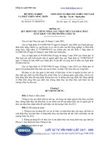 Thông tư 09 2011 TT-BNNPTNT quy định việc chứng nhận thủy sản khai thác xuất khẩu vào thị trường Châu Âu