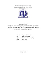 KHẢO sát THỰC TRẠNG CÔNG tác xây DỰNG và tổ CHỨC THỰC HIỆN các QUY CHẾ của CÔNG TY THUỐC lá THĂNG LONG