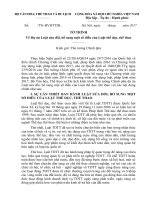 Hồ sơ thẩm định Luật sửa đổi, bổ sung một số điều của luật thể dục, thể thao To trinh du an Luat