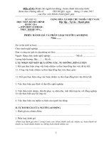 Hướng dẫn đánh giá và phân loại đơn vị, công chức, viên chức, người lao động thuộc Học viện Hành chính Quốc gia năm 2017 | HỌC VIỆN HÀNH CHÍNH QUỐC GIA Mẫu số 03 Phiếu NLĐ