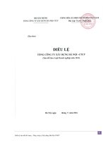 Dự thảo sửa đổi Điều lệ Hancorp theo Luật DN 2014(1)