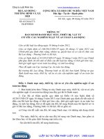 Thông tư 05 2014 TT-BLĐTBXH ban hành danh mục máy, thiết bị, vật tư có yêu cầu nghiêm ngặt về an toàn lao động