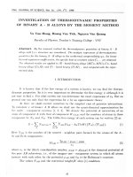 DSpace at VNU: Investigation of Thermodynamic Properties of Binary A-B Alloys by the Moment Method