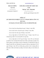 Thông tư 06 2012 TT-BGTVT quy định trách nhiệm và xử lý vi phạm trong công tác đào tạo, sát hạch, cấp giấy phép lái xe cơ giới đường bộ