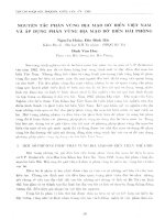 DSpace at VNU: Nguyên tắc phân vùng địa mạo bờ biển Việt Nam và áp dụng phân vùng địa mạo bờ biển Hải Phòng