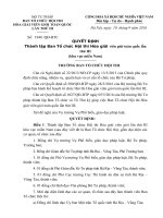 Quyet dinh thanh lap Ban To chuc Hoi thi khu vuc miền Nam