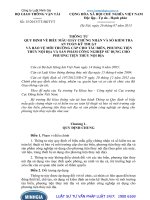 Thông tư 15 2013 TT-BGTVT quy định về biểu mẫu giấy chứng nhận và sổ kiểm tra an toàn kỹ thuật và bảo vệ môi trường