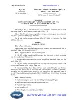 Thông tư 09 2011 TT-BYT hướng dẫn về điều kiện và phạm vi chuyên môn của cơ sở y tế điều trị bằng thuốc kháng HIV cho người nhiễm HIV