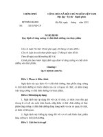 Hồ sơ dự thảo Nghị định của Chính phủ quy định về tăng cường vi chất dinh dưỡng vào thực phẩm