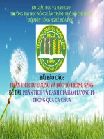 PHÂN TÍCH và ĐÁNH GIÁ hàm LƯỢNG pb TRONG QUẢ cà CHUA 