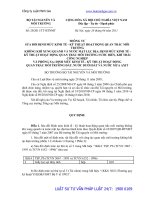 Thông tư 20 2011 TT-BTNMT Sửa đổi Định mức kinh tế - kỹ thuật hoạt động quan trắc môi trường không khí xung quanh và nước mặt lục địa