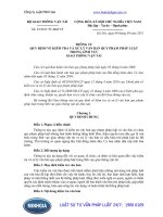 Thông tư 25 2011 TT-BGTVT quy định về kiểm tra và xử lý văn bản quy phạm pháp luật trong lĩnh vực giao thông vận