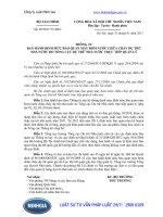 Thông tư 05 2011 TT-BTC định mức bảo quản máy bơm nước chữa cháy dự trữ nhà nước do Tổng cục Dự trữ Nhà nước quản lý