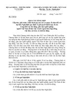 Tài liệu họp thẩm định dự thảo NĐ quy định về giải quyết khiếu nại, tố cáo trong lĩnh vực lao động... bao cao tong hop