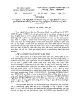 TL họp tư vấn Thẩm định dự thảo Nghị định xử phạt vi phạm hành chính trong lĩnh vực NT & PTNT 1. To trình