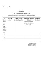 Công văn về việc đề xuất sự kiện nổi bật năm 2014 của Ngành Tư pháp Phiếu đề xuất