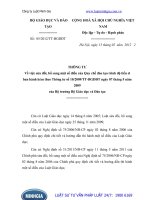 Thông tư 05 2012 TT-BGDĐT Về việc sửa đổi, bổ sung một số điều của Quy chế đào tạo trình độ tiến sĩ