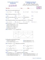 Đề thi Học kì 1 Toán 12 THPT Tân Thành – Đồng Tháp (Đề 2) 20172018