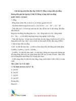 Giai bai tap mon hoa hoc lop 12 bai 35 dong va hop chat cua dong