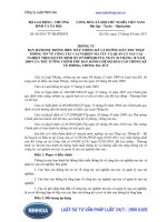 Thông tư 05 2011 TT-BLĐTBXH ban hành hệ thống biểu mẫu thống kê và thu thập thông tin về công tác cai nghiện ma túy và quản lý sau cai nghiện