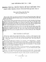 DSpace at VNU: Gamma tán xạ - chuẩn trong đế hạn chế hiệu ứng chất nền trong phân tích huỳnh quang tia X