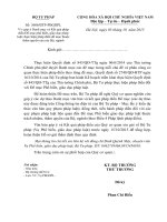 Góp ý Danh mục và Kết quả pháp điển Đề mục phổ biến, giáo dục pháp luật Cong van so 3606