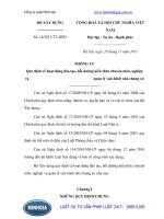 Thông tư 14 2011 TT-BXD Quy định về hoạt động đào tạo, bồi dưỡng kiến thức chuyên môn, nghiệp vụ quản lý vận hành nhà chung cư