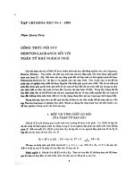 DSpace at VNU: Công thức nội suy Newton - Lagrange đối với toán tử khả nghịch phải