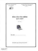 PIS. BCTC TONG HOP QUY 3   2017