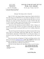 Công văn về việc báo cáo công tác PCTN phục vụ kỳ họp thứ 10 Quốc hội khóa XIII Bao cao PCTN so 497