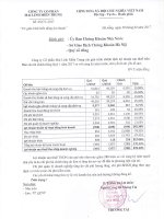 giai trinh bien dong loi nhuan so voi cung ky tren bao cao rieng 3113