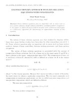 DSpace at VNU: An evolutionary approach to fuzzy relation equations with constraints